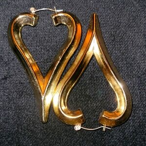 Gold Heart Earrings